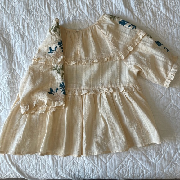 Embroidered Ruffle Blouse - Picture 2 of 3